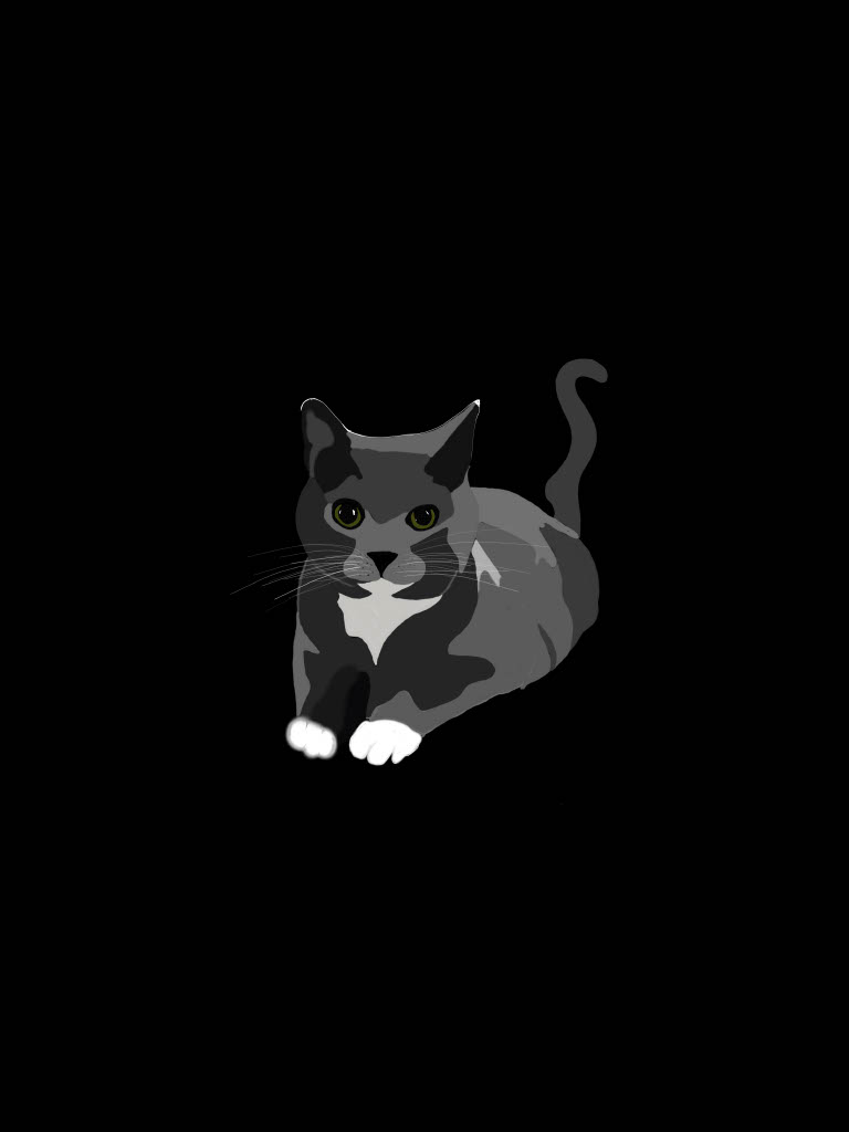 Drawring_of_grey_cat_stiting