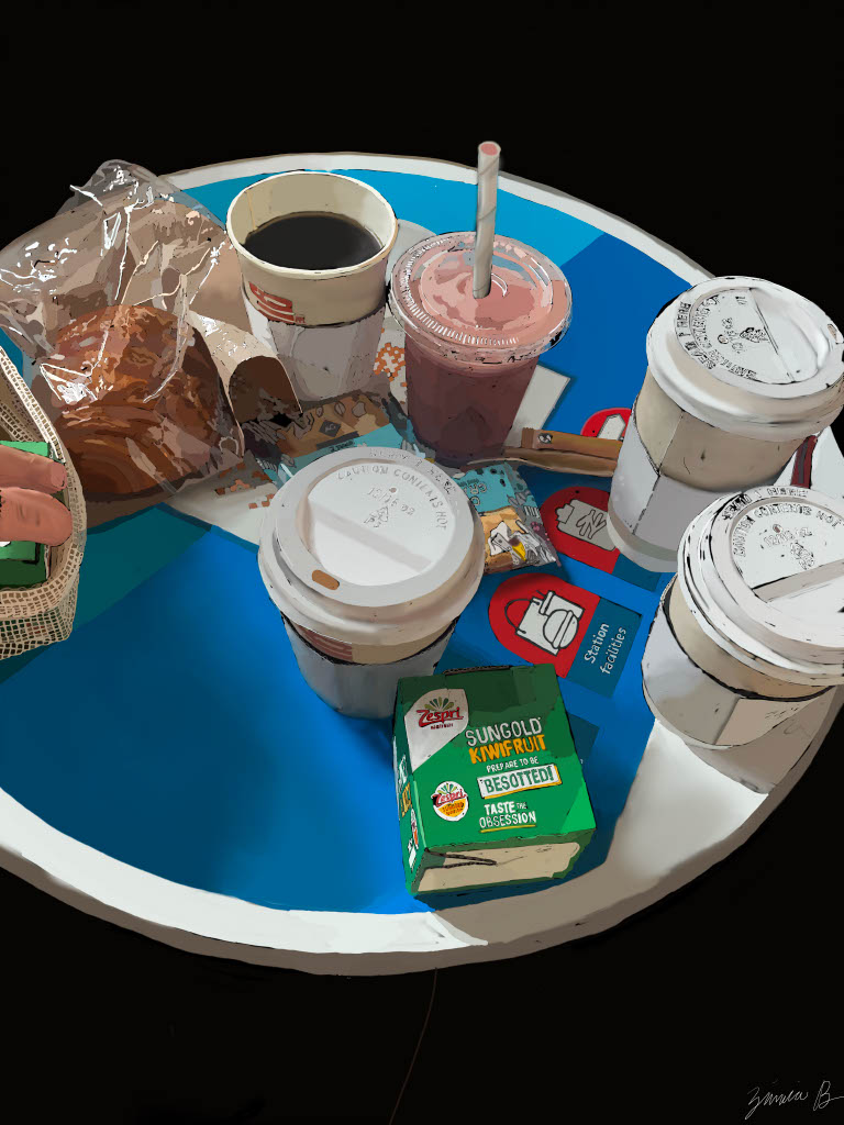 Realistic_Drawring_of_table_with_drink_cups